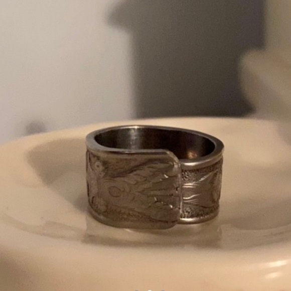 Handmade Spoon Ring Size 9-9.5 - Picture 2 of 3
